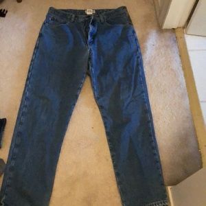 Flannel lined LLbean men’s classic jeans